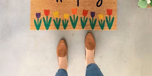 Spring Doormat Painting