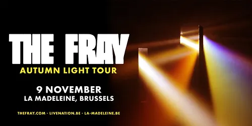 The Fray Autumn Light Tour