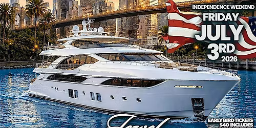 IVORY TIDES & DARK SHADES \u2022ALL WHITE BOATRIDE \u2022 INDEPENDENCE WEEKEND