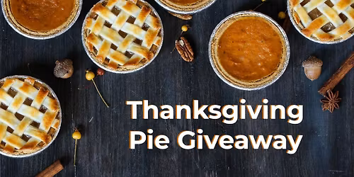 Thanksgiving Pie Giveaway