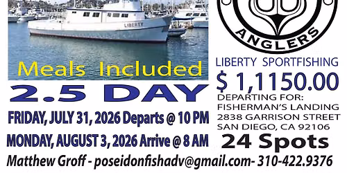 Liberty Sportfishing - 2.5 Day - Friday, July 31, 2026