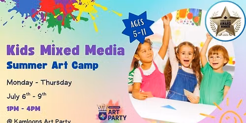 Kids Summer Art Camp - 4 Day Mixed Media (July 6 - 9)
