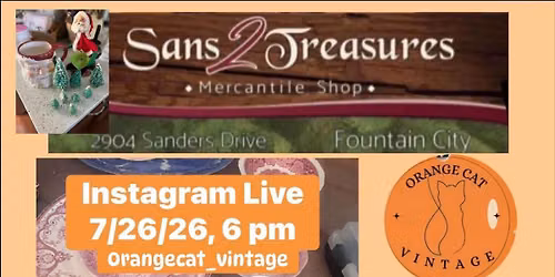 LIVE ON \ud83c\udf84Instagram Sans 2 Treasures Antiques