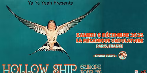 Hollow Ship (Su\u00e8de) + Stoned Void \u2726 Concert \u2726 La M\u00e9canique Ondulatoire