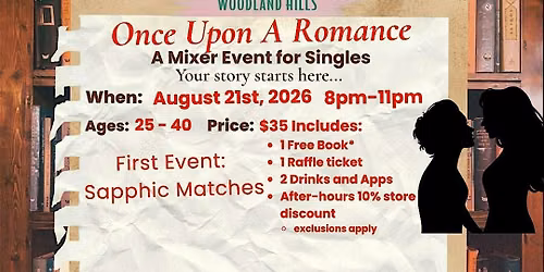 Once Upon A Romance: A Sapphic Singles Mixer Event