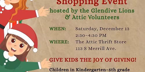 Kids' Holiday Shopping Event