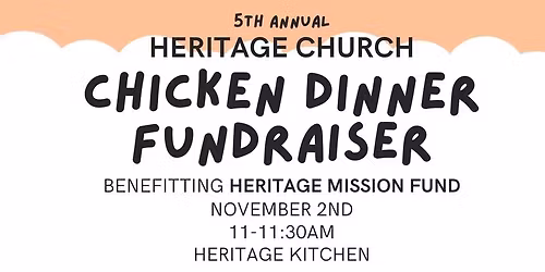 5th Annual Chicken Dinner Fundraiser