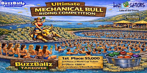 Ultimate Mechanical Bull Riding Competition - $5,000 1st Place Prize!