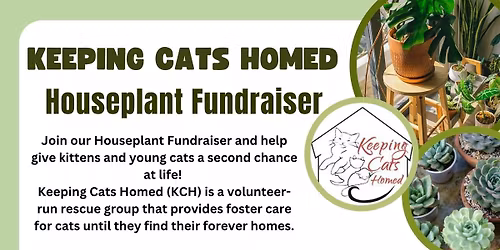 Keeping Cats Homed - Houseplant Fundraiser