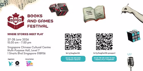 BAGFest 2026: Books and Games Festival