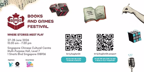BAGFest 2026: Books and Games Festival