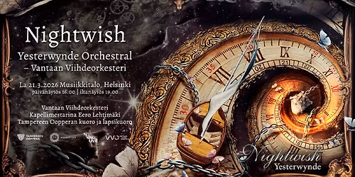 Nightwish Yesterwynde Orchestral - Vantaan Viihdeorkesteri - 21.3.2026 Musiikkitalo, Helsinki