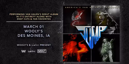 JUMP \u2013 America\u2019s Van Halen Experience at Wooly's