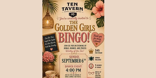 Golden Girls Dinner & Bingo