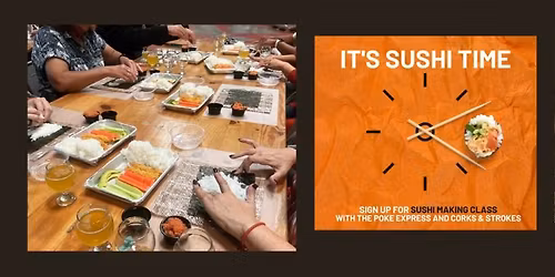 "Sushi Making Class" In-Studio Party!