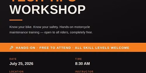 Motorcycle Maintenance Workshop (Free)