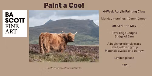 Paint a Coo using acrylics!