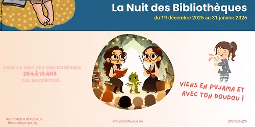 Grotte \u00e0 Histoires en pyjama\uff5cLa Nuit des Biblioth\u00e8ques