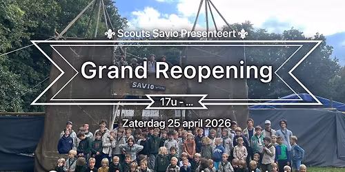 Grand Reopening Savio