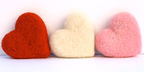 NEEDLE FELTING: Valentine's Day Hearts!