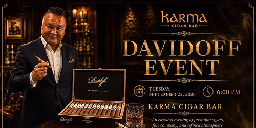 Davidoff Cigar Dinner at Karma Cigar Bar