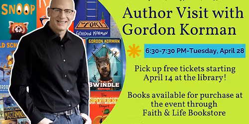 Author Visit with Gordon Korman