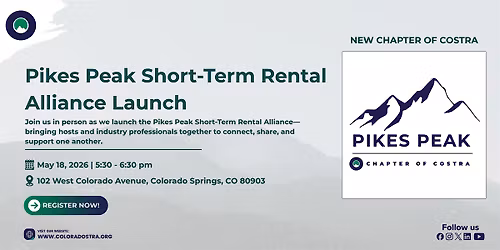 Pikes Peak Short-Term Rental Alliance Launch