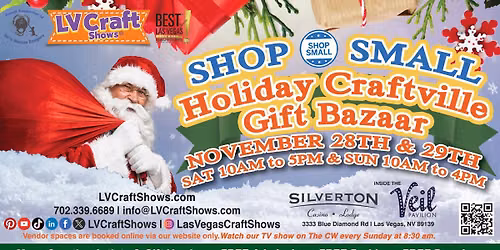 Shop Small Holiday Craftville Gift Bazaar