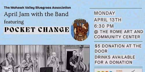 MVBGA April Jam with the Band featuring \u201cPocket Change\u201d