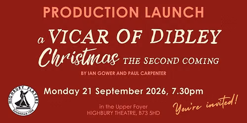 Production Launch | A Vicar of Dibley Christmas