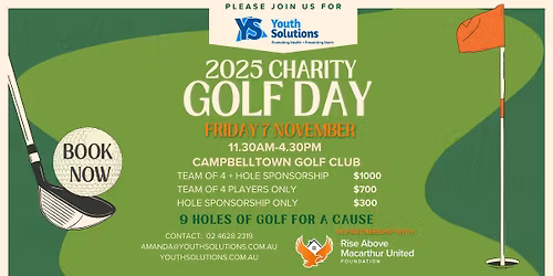Youth Solutions Charity Golf Day 2025