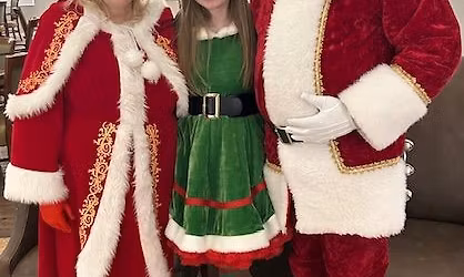 Santa, Mrs and Holly the Elf at DePere Cinema