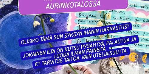 Luovan palautumisen ilta: Avajaiset