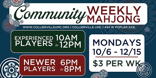 Community Weekly Mahjong!!