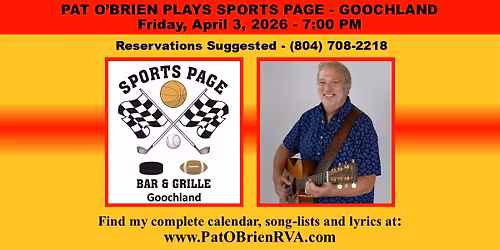 Pat O'Brien Plays Sports Page - Goochland