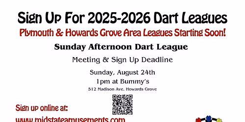 Howards Grove & Plymouth Sunday Afternoon Dart League Meeting
