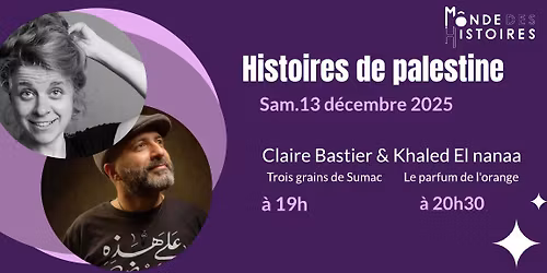 Soir\u00e9e Histoires de Palestine