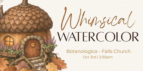 Whimsical Watercolor - Fairy House