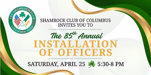 2026 Shamrock Club Installation of Officers