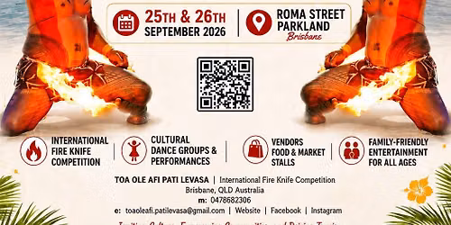 TOA OLE AFI PATI LEVASA INTERNATIONAL FIRE KNIFE COMPETITION 