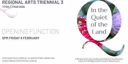 Opening function - In the Quiet of the Land