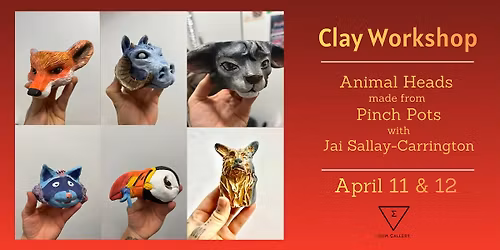 Animal Head Clay Workshop