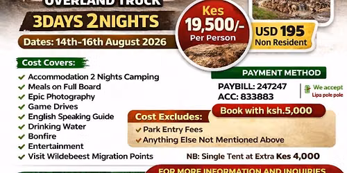 MAASAI MARA\nWILDEBEEST MIGRATION\n