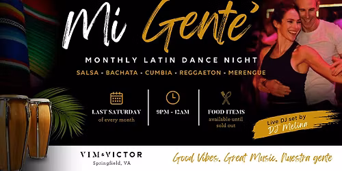 Mi Gente\u2019 A Monthly Latin Dance Party at Vim & Victor