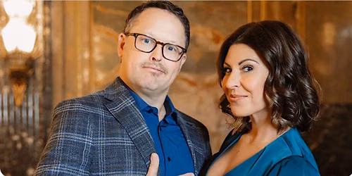 Robyn and Jason Gilleran at Funny Farm Comedy Club