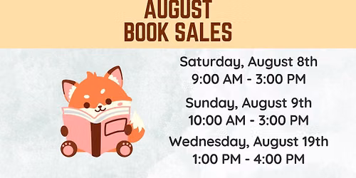 Friends of the Library August Book Sale