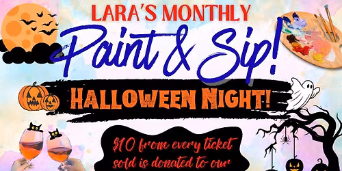 October Paint & Sip! -Halloween Night \ud83c\udf83\ud83e\uddd9\ud83e\udd87