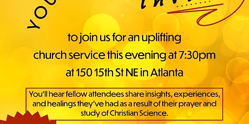 Join us Wednesday evenings for an inspiring mid-week refresher.