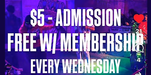 WEDNESDAY NITE LIVE W\/LIVE MUSIC & ART ft. FATAL VEE\u2026