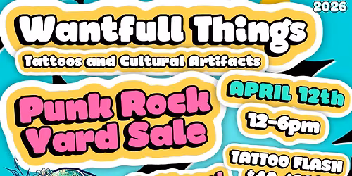 Punk Rock Yard Sale \ud83c\udf3c April 2026 